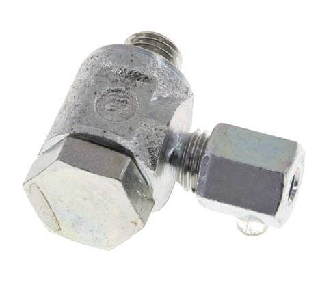 5LL & M8x1 Verzinkter Stahl Drehgelenk-Schneidfitting mit Außengewinde 100 bar Drehbar ISO 8434-1