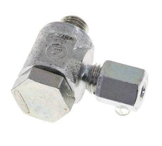 5LL & M8x1 Verzinkter Stahl Drehgelenk-Schneidfitting mit Außengewinde 100 bar Drehbar ISO 8434-1