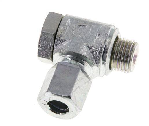 6LL & M10x1 Verzinkter Stahl Drehgelenk-Schneidfitting mit Außengewinde 100 bar Drehbar ISO 8434-1