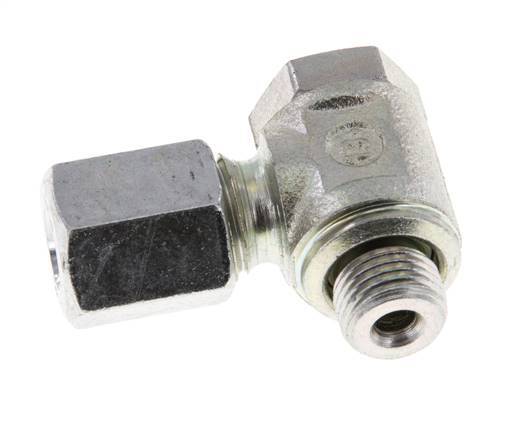 6L & M10x1 Verzinkter Stahl-Drehgelenk-Schneidfitting mit Außengewinde 250 bar Drehbar ISO 8434-1