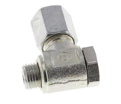 6L & M10x1 Verzinkter Stahl-Drehgelenk-Schneidfitting mit Außengewinde 250 bar Drehbar ISO 8434-1