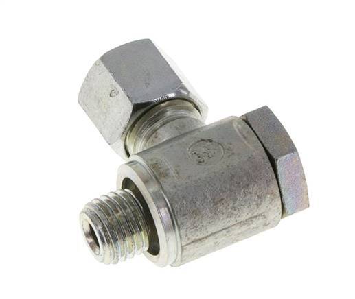 8L & M12x1,5 Verzinkter Stahl Drehgelenk-Schneidfitting mit Außengewinde 250 bar Drehbar ISO 8434-1