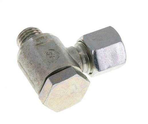 8L & M12x1,5 Verzinkter Stahl Drehgelenk-Schneidfitting mit Außengewinde 250 bar Drehbar ISO 8434-1