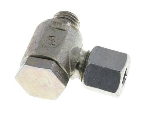 8L & M12x1,5 Verzinkter Stahl Drehgelenk-Schneidfitting mit Außengewinde 250 bar Drehbar ISO 8434-1