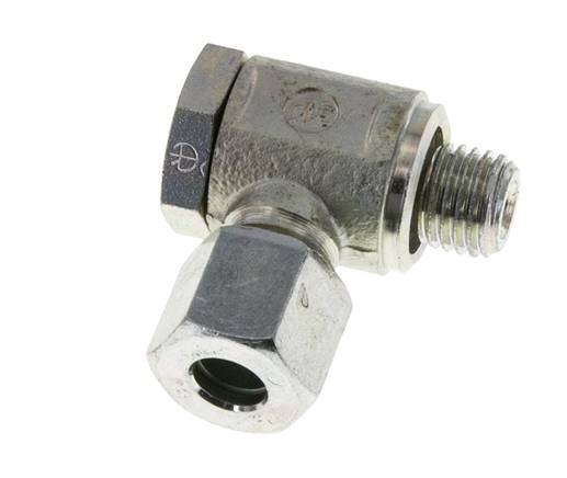 8L & M12x1,5 Verzinkter Stahl Drehgelenk-Schneidfitting mit Außengewinde 250 bar Drehbar ISO 8434-1