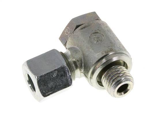8L & M12x1,5 Verzinkter Stahl Drehgelenk-Schneidfitting mit Außengewinde 250 bar Drehbar ISO 8434-1