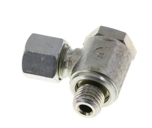 8L & M12x1,5 Verzinkter Stahl Drehgelenk-Schneidfitting mit Außengewinde 250 bar Drehbar ISO 8434-1