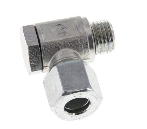 10L & M14x1,5 Verzinkter Stahl Drehgelenk-Schneidfitting mit Außengewinde 250 bar Drehbar ISO 8434-1