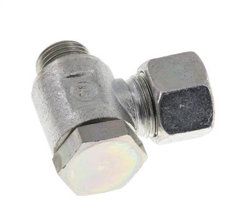 12L & M16x1,5 Verzinkter Stahl Drehgelenk-Schneidfitting mit Außengewinde 250 bar Drehbar ISO 8434-1