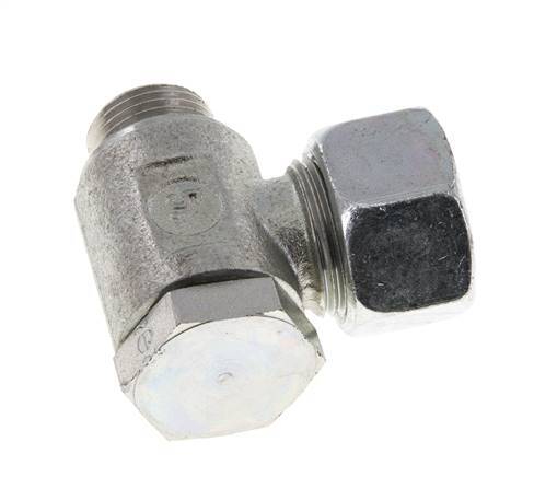 15L & M18x1,5 Verzinkter Stahl Drehgelenk-Schneidfitting mit Außengewinde 250 bar Drehbar ISO 8434-1