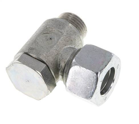 15L & M18x1,5 Verzinkter Stahl Drehgelenk-Schneidfitting mit Außengewinde 250 bar Drehbar ISO 8434-1