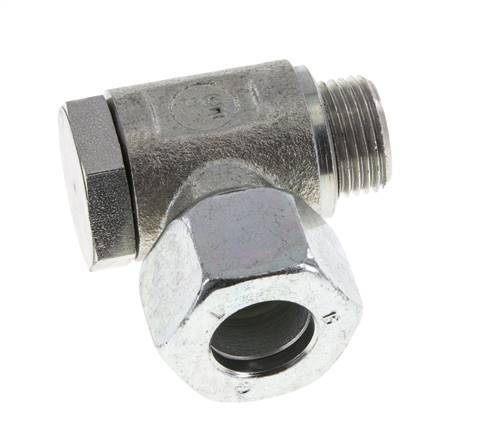 15L & M18x1,5 Verzinkter Stahl Drehgelenk-Schneidfitting mit Außengewinde 250 bar Drehbar ISO 8434-1