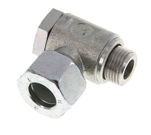 15L & M18x1,5 Verzinkter Stahl Drehgelenk-Schneidfitting mit Außengewinde 250 bar Drehbar ISO 8434-1
