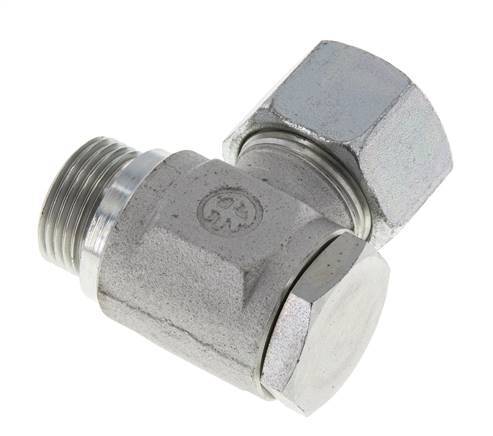 20S & M27x2 Verzinkter Stahl-Drehgelenk-Schneidfitting mit Außengewinde 160 bar Drehbar ISO 8434-1