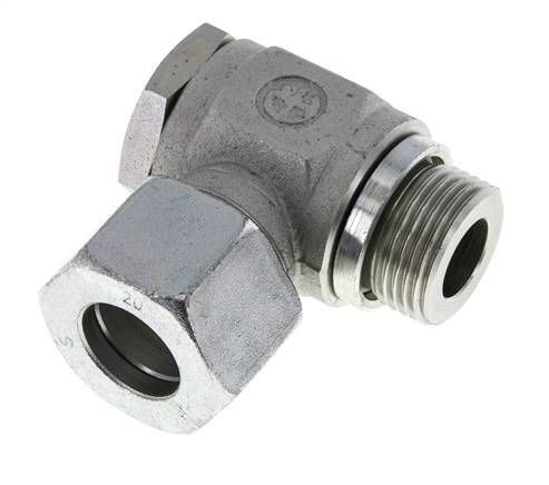 20S & M27x2 Verzinkter Stahl-Drehgelenk-Schneidfitting mit Außengewinde 160 bar Drehbar ISO 8434-1