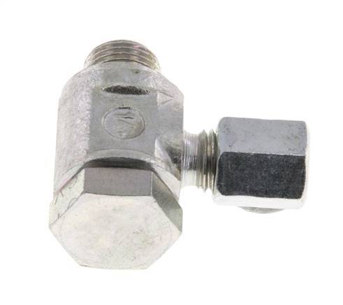 4LL & G1/8'' Verzinkter Stahl-Drehgelenk-Schneidfitting mit Außengewinde 100 bar Drehbar ISO 8434-1