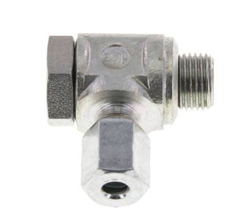 4LL & G1/8'' Verzinkter Stahl-Drehgelenk-Schneidfitting mit Außengewinde 100 bar Drehbar ISO 8434-1