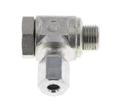 4LL & G1/8'' Verzinkter Stahl-Drehgelenk-Schneidfitting mit Außengewinde 100 bar Drehbar ISO 8434-1