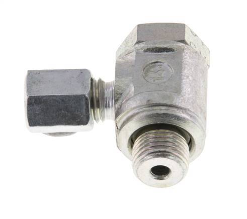 4LL & G1/8'' Verzinkter Stahl-Drehgelenk-Schneidfitting mit Außengewinde 100 bar Drehbar ISO 8434-1