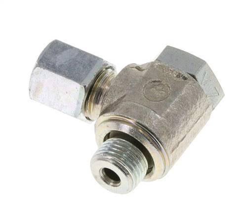6LL & G1/8'' Verzinkter Stahl-Drehgelenk-Schneidfitting mit Außengewinde 100 bar Drehbar ISO 8434-1
