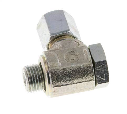 6LL & G1/8'' Verzinkter Stahl-Drehgelenk-Schneidfitting mit Außengewinde 100 bar Drehbar ISO 8434-1