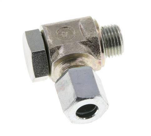 6LL & G1/8'' Verzinkter Stahl-Drehgelenk-Schneidfitting mit Außengewinde 100 bar Drehbar ISO 8434-1