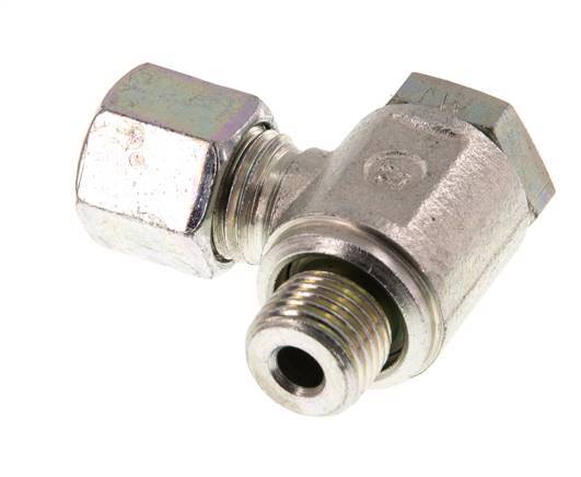 8L & G1/4'' Verzinkter Stahl-Drehgelenk-Schneidfitting mit Außengewinde 250 bar Drehbar ISO 8434-1