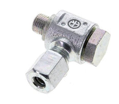 6L & M10x1 Zink plated Steel Swivel Joint Cutting Fitting with Male Threads 315 bar Rotatable ISO 8434-1