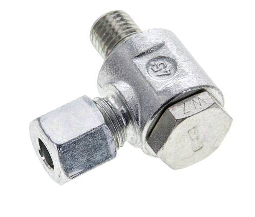 8L & M12x1.5 Zink plated Steel Swivel Joint Cutting Fitting with Male Threads 315 bar Rotatable ISO 8434-1