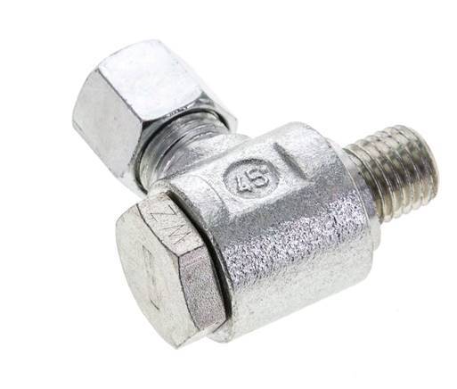 8L & M12x1.5 Zink plated Steel Swivel Joint Cutting Fitting with Male Threads 315 bar Rotatable ISO 8434-1