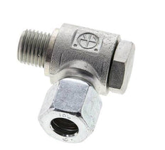 10L & M14x1.5 Zink plated Steel Swivel Joint Cutting Fitting with Male Threads 315 bar Rotatable ISO 8434-1