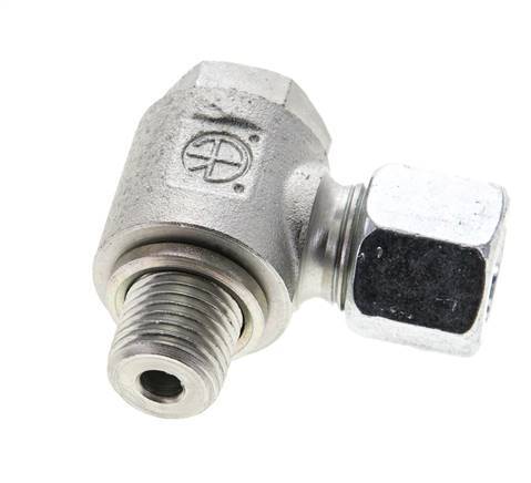 10L & M14x1.5 Zink plated Steel Swivel Joint Cutting Fitting with Male Threads 315 bar Rotatable ISO 8434-1