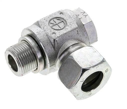 18L & M22x1.5 Zink plated Steel Swivel Joint Cutting Fitting with Male Threads 315 bar Rotatable ISO 8434-1