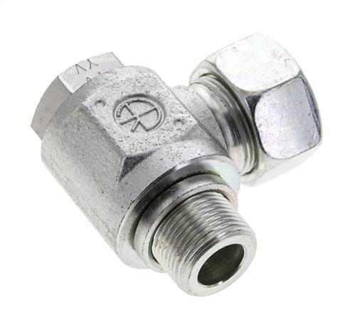 18L & M22x1.5 Zink plated Steel Swivel Joint Cutting Fitting with Male Threads 315 bar Rotatable ISO 8434-1