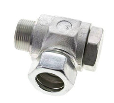 28L & M33x2 Zink plated Steel Swivel Joint Cutting Fitting with Male Threads 160 bar Rotatable ISO 8434-1
