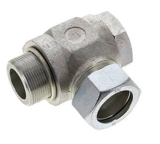 35L & M42x2 Zink plated Steel Swivel Joint Cutting Fitting with Male Threads 160 bar Rotatable ISO 8434-1