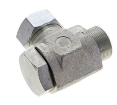 35L & M42x2 Zink plated Steel Swivel Joint Cutting Fitting with Male Threads 160 bar Rotatable ISO 8434-1