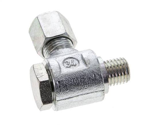6S & M12x1.5 Zink plated Steel Swivel Joint Cutting Fitting with Male Threads 400 bar Rotatable ISO 8434-1