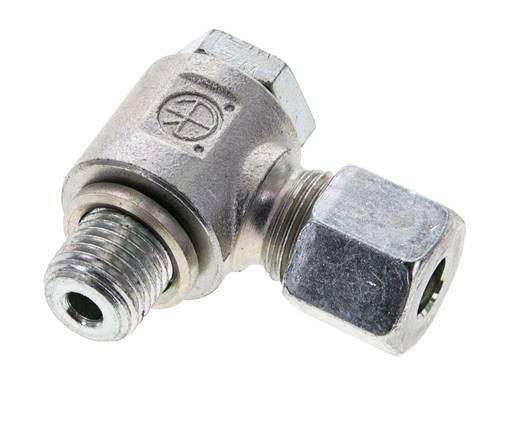 8S & M14x1.5 Zink plated Steel Swivel Joint Cutting Fitting with Male Threads 400 bar Rotatable ISO 8434-1
