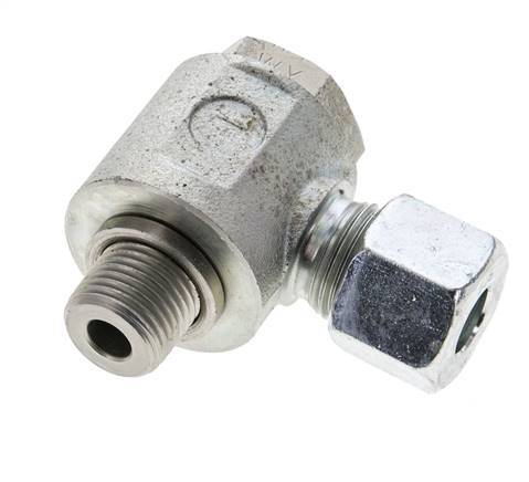 10S & M16x1.5 Zink plated Steel Swivel Joint Cutting Fitting with Male Threads 400 bar Rotatable ISO 8434-1