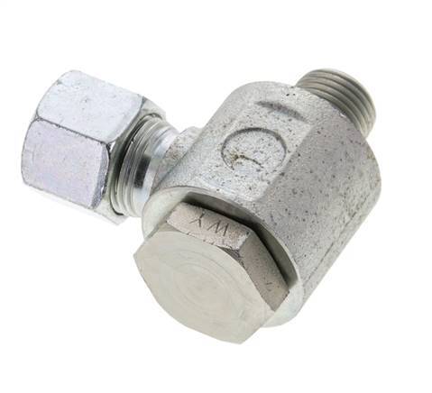 10S & M16x1.5 Zink plated Steel Swivel Joint Cutting Fitting with Male Threads 400 bar Rotatable ISO 8434-1