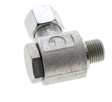 10S & M16x1.5 Zink plated Steel Swivel Joint Cutting Fitting with Male Threads 400 bar Rotatable ISO 8434-1