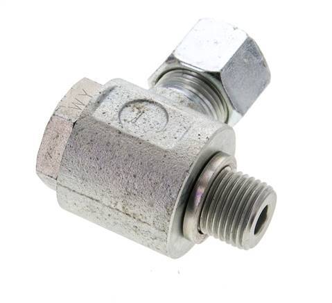 10S & M16x1.5 Zink plated Steel Swivel Joint Cutting Fitting with Male Threads 400 bar Rotatable ISO 8434-1