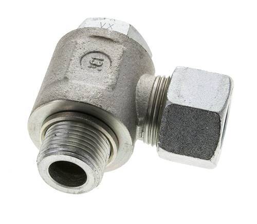 20S & M27x2 Zink plated Steel Swivel Joint Cutting Fitting with Male Threads 400 bar Rotatable ISO 8434-1