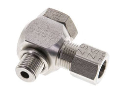 8LL & M10x1 Stainless Steel Swivel Joint Cutting Fitting with Male Threads 100 bar Rotatable ISO 8434-1
