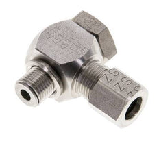 8LL & M10x1 Stainless Steel Swivel Joint Cutting Fitting with Male Threads 100 bar Rotatable ISO 8434-1