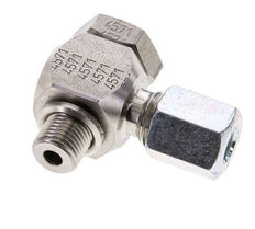 6L & M10x1 Stainless Steel Swivel Joint Cutting Fitting with Male Threads 315 bar Rotatable ISO 8434-1