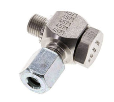 6L & M10x1 Stainless Steel Swivel Joint Cutting Fitting with Male Threads 315 bar Rotatable ISO 8434-1