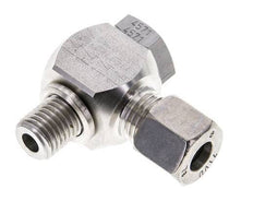 8L & M12x1.5 Stainless Steel Swivel Joint Cutting Fitting with Male Threads 315 bar Rotatable ISO 8434-1