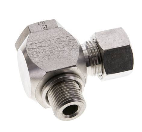 12L & M16x1.5 Stainless Steel Swivel Joint Cutting Fitting with Male Threads 315 bar Rotatable ISO 8434-1